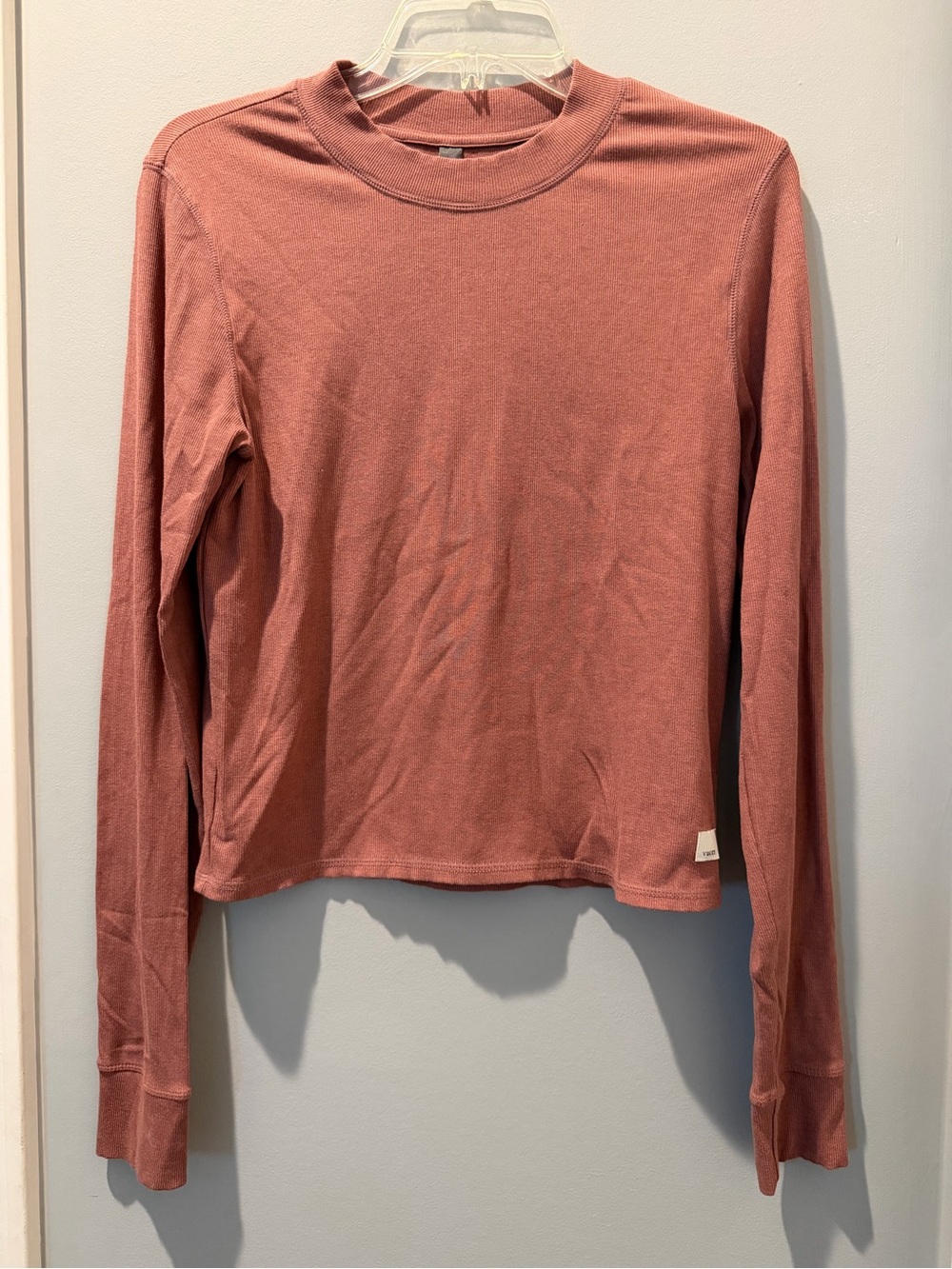 Vuori Long Sleeve Tee in Dusty Rose Pink